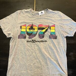 Walt Disney World 1971 Rainbow Logo Tee - Gray
